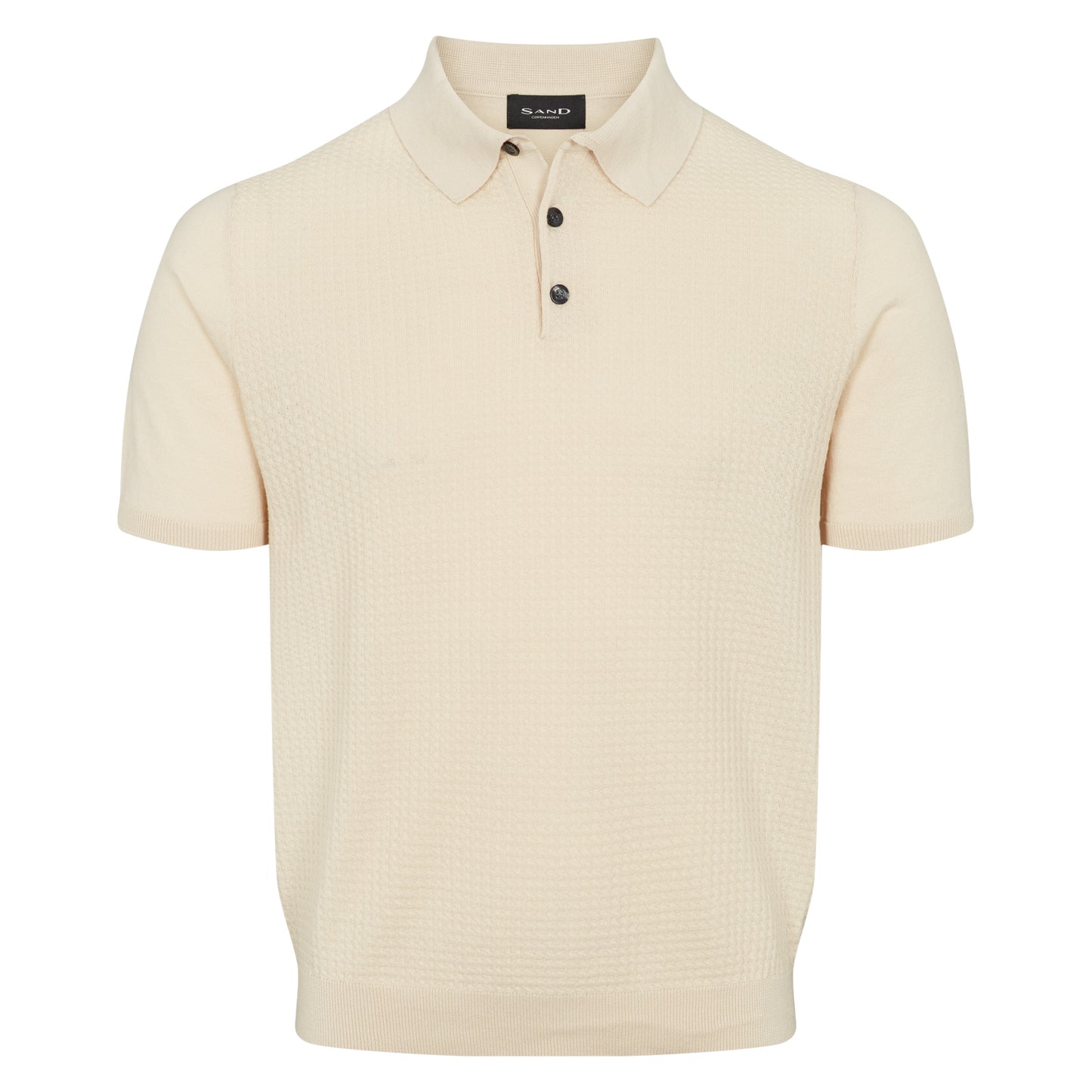 Retro Knit Polo Shirt SAND