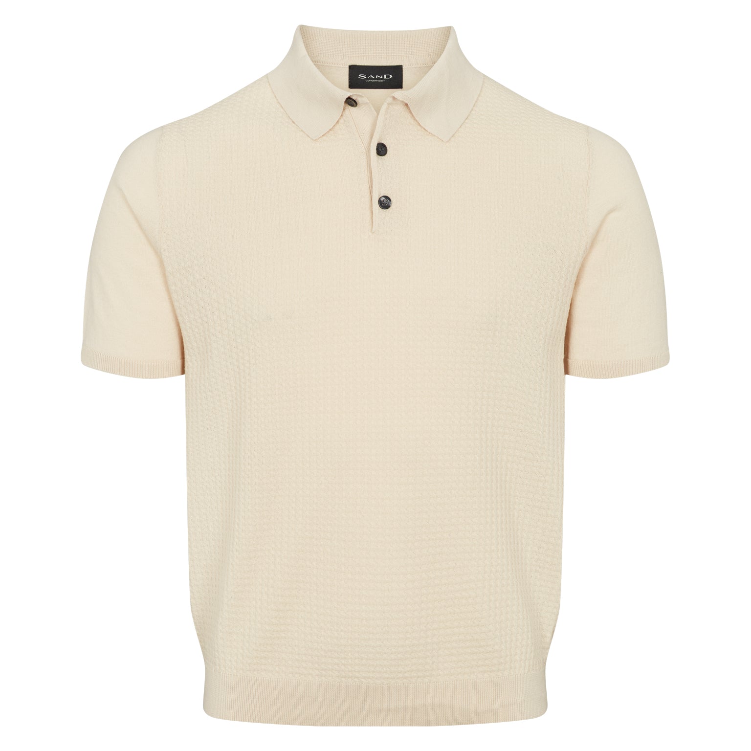 Retro Knit Polo Shirt SAND