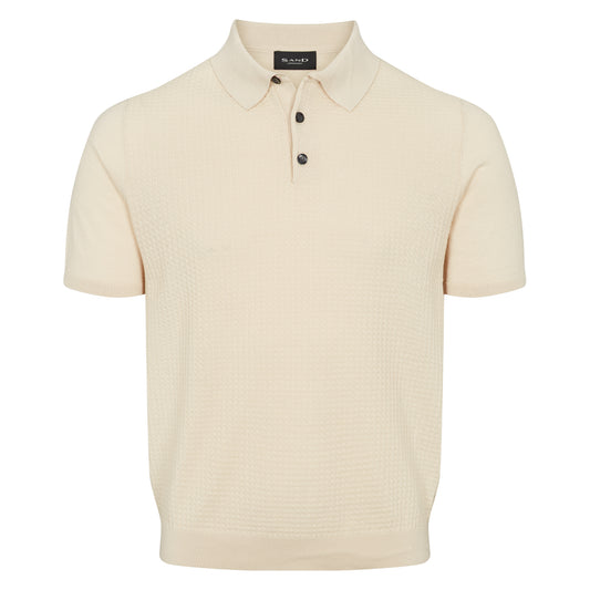 Retro Knit Polo Shirt SAND