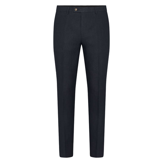 Men's 100% pure linen trousers in slim/straight fit. Made in italy