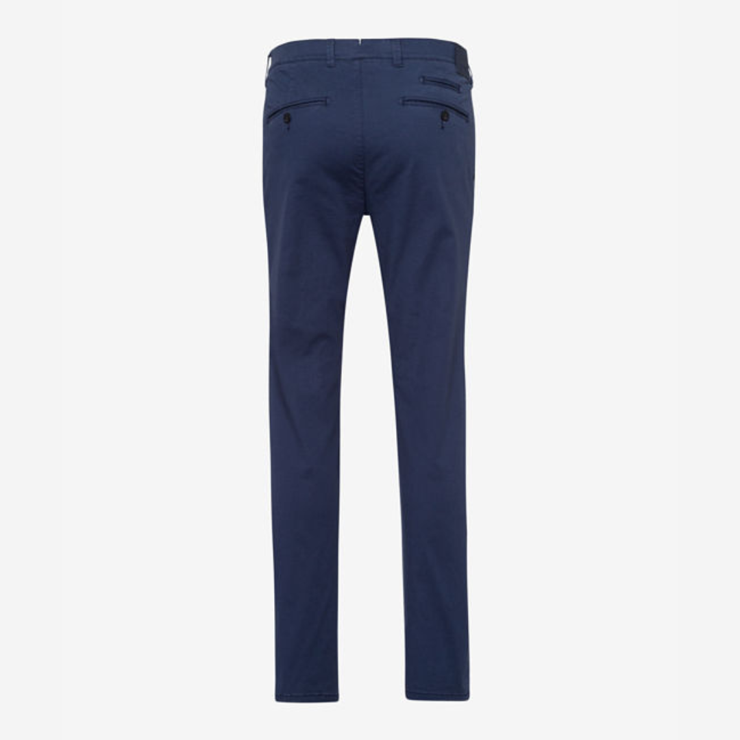 Back View of Fabio Hi-Flex Cotton trousers for men, high stretch premium cotton fabric. Straight fit, five pocket trousers.