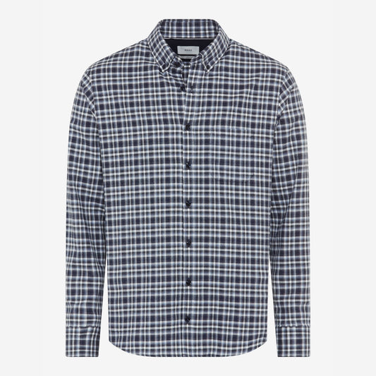 Daniel Blue/White Check Flannel Shirt