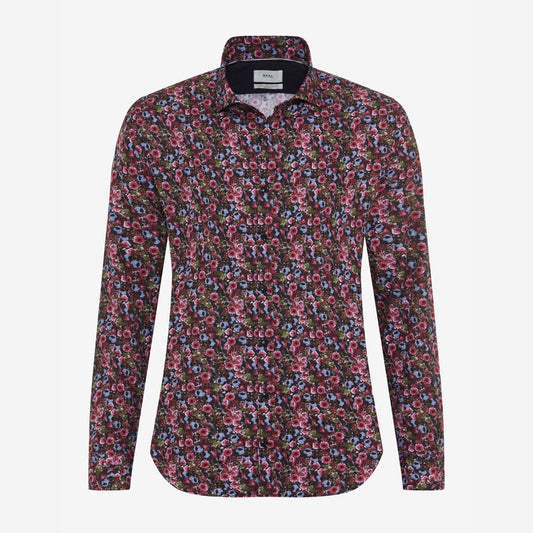 Harold Pink/Violet Floral Print Shirt