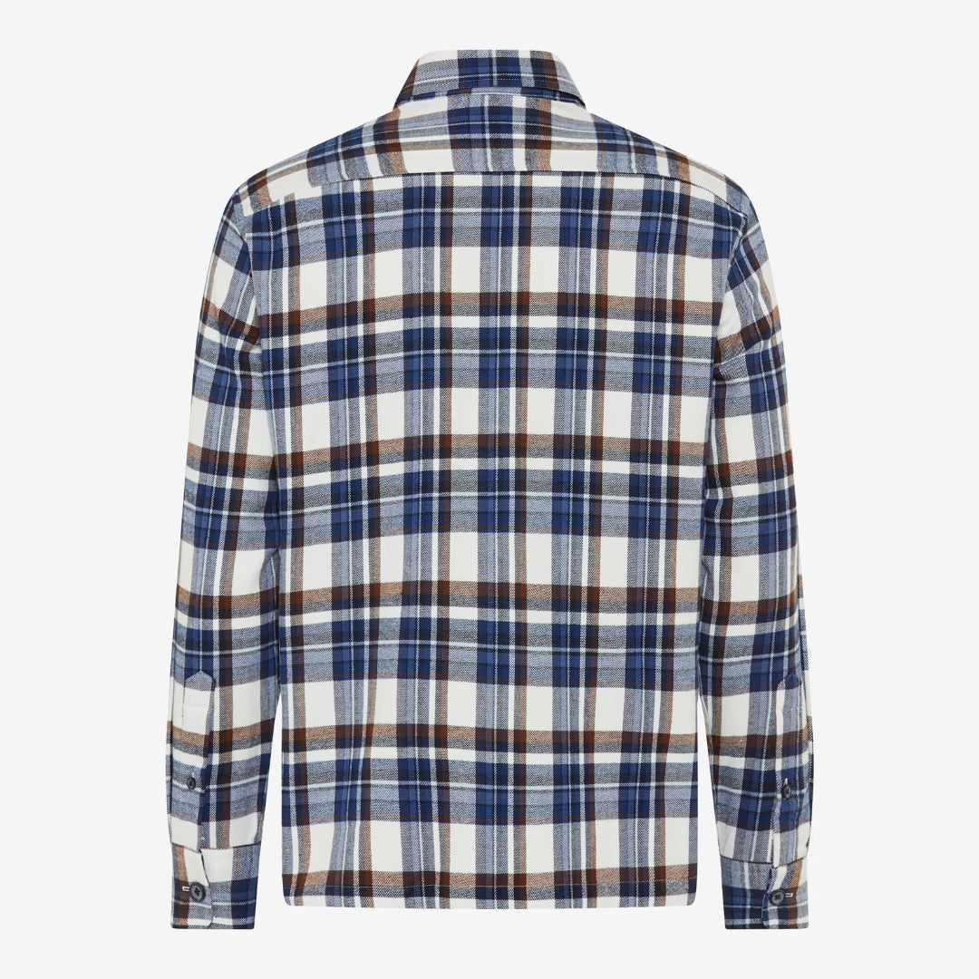 Kay C Blue/Brown Check Flannel Shirt