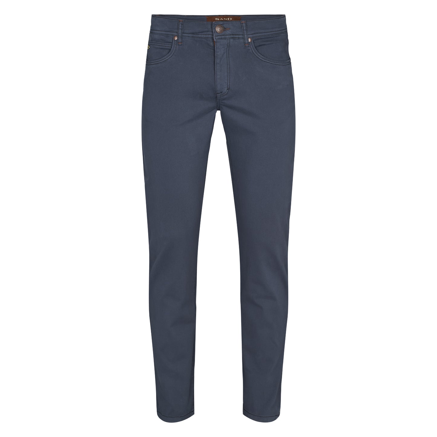 Burton Suede Touch Trousers, straight fit mens lightweight 5-pocket jeans. Cotton stretch fabric