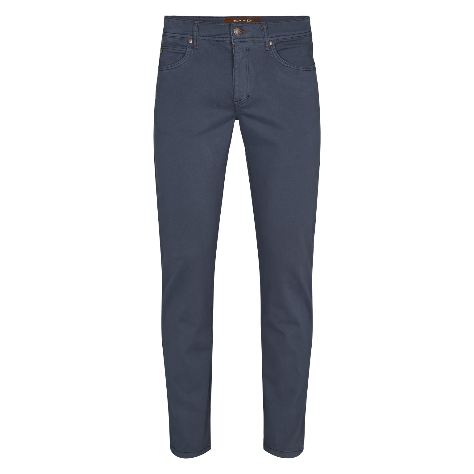 Burton Suede Touch Trousers, straight fit mens lightweight 5-pocket jeans. Cotton stretch fabric