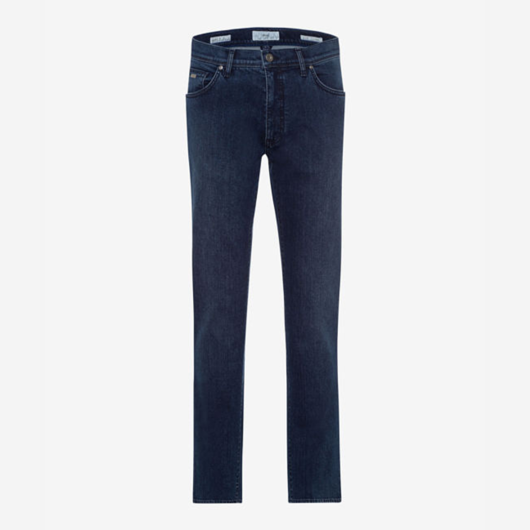 Men's high stretch premium quality denim jeans - Cadiz Masterpiece Stretch Jeans with five-pocket straight fit design.